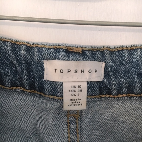 Topshop Denim Miniskirt - Picture 6 of 6